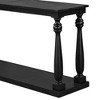 Vintage Wood Grain Console Table with Bottom Shelf and Four Vase Legs, Suitable for Entryway, Hallway, Living Room, Bedroom - 3 of 4