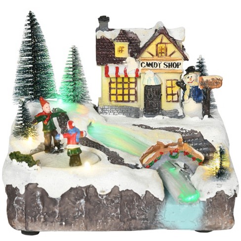 animated christmas house