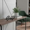 HomeRoots 10" Black Cast Iron Love Tabletop Sign - 2 of 4