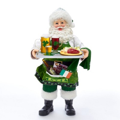 Kurt Adler 10.5" Fabriche Musical Irish Chef Santa