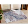 HomeRoots 3' X 5' Blush And Gray Abstract Washable Indoor Outdoor Area Rug - 2 of 3