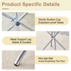 NicBex 36.6 Inch Round Dining Table with Tempered Glass Tabletop and Ring-Shaped Gathered Metal Legs for 4 to 6,Living Meeting Room - 4 of 4