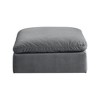 Meridian Furniture,Comfy Velvet Modular Ottoman - 3 of 4