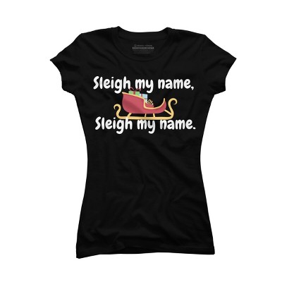 Junior's Design By Humans Christmas pun By BeingMasculine T-Shirt