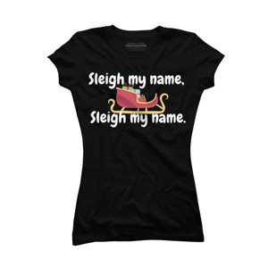 Junior's Design By Humans Christmas pun By BeingMasculine T-Shirt - 1 of 3