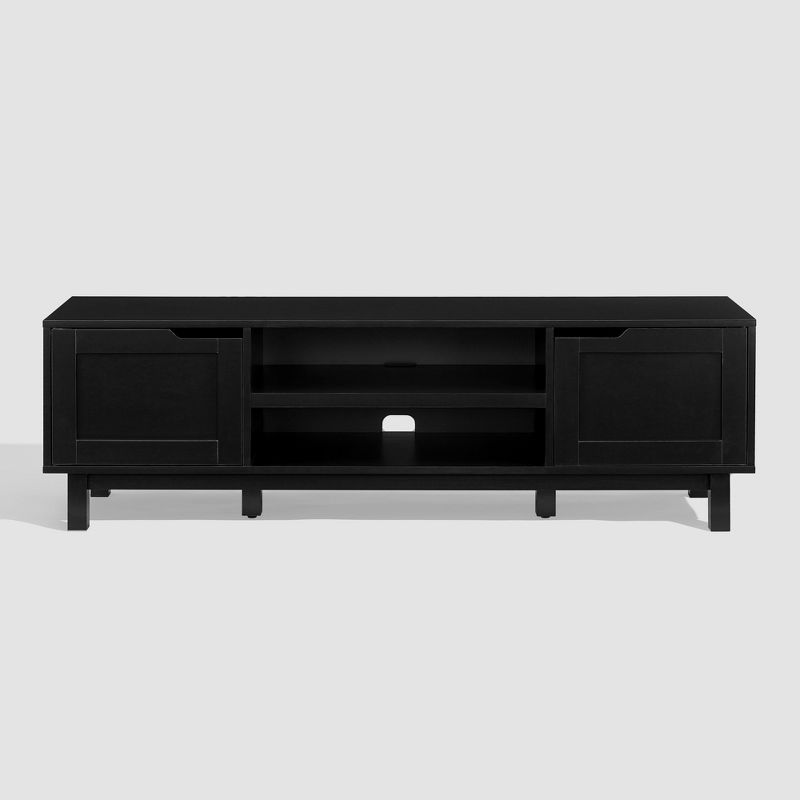 Modern Transitional 2 Door Storage TV Stand for TVs up to 65" - Saracina Home, 1 of 15