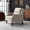 YOUNIKE 30.31” W Oversized Accent Chair Velvet Upholstered Armchair Single Office Chair With Solid Wood Legs for Living Room/Bedroom - 4 of 4