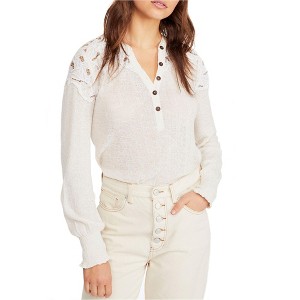 Free People Womens Easy Breezy Henley Shirt - 1 of 1