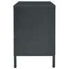 vidaXL TV Stand Anthracite 41.3 in.x13.8 in.x20.5 in. Steel and Glass - 4 of 4