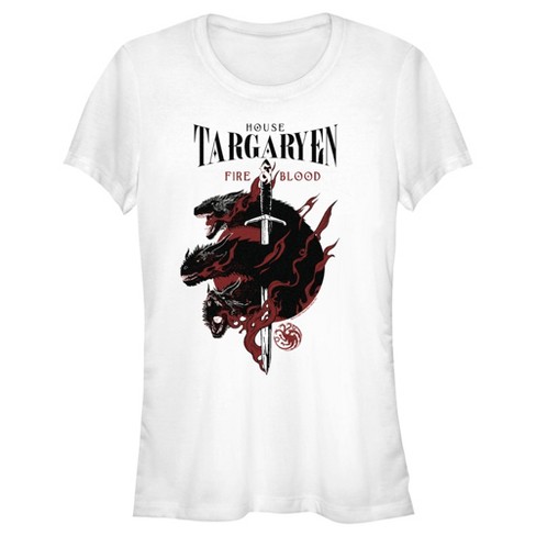 Juniors Womens Game of Thrones House Targaryen's Dragons T-Shirt - image 1 of 4