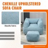 MOONMISS Chenille Foam Bean Bag Chair with Ottoman Armrests and Back Support - 2 of 4
