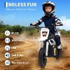24V Electric Dirt Bike, Up to 13.67Mile/h Long-Range, Ride on Motorcycle with Rear Wheel Suspension, 12 Miles Range, Birthday & Xmas Gifts - 4 of 4