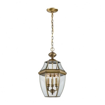 Thomas Lighting Ashford 3 - Light Pendant in  Antique Brass