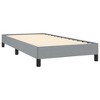 Bed Frame Light Grey Polyester, Plywood, Engineered wood Twin XL - 4 of 4