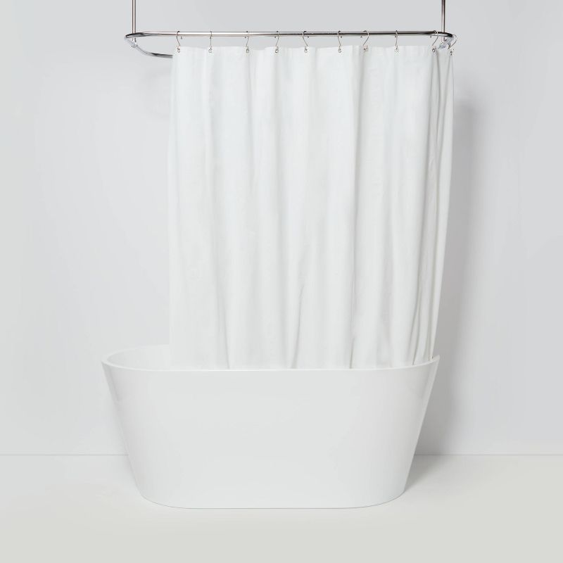 PEVA Medium Weight Shower Liner White - Made By Design&#8482;, 1 of 5