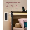Twin Metal Bed Frame with Headboard, Built-in Bookshelf, LED Lights & Charging Station, Multifunctional Storage Design, No Box Spring Needed - 4 of 4