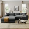 Christopher Knight Home Tess Oversized Corduroy Upholstered Sectional Sofa with Charging Ports and Cup Holders - 2 of 4