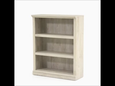 Charming Chalked Chestnut 3-Shelf Adjustable Bookcase
