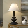 Hudson and Canal 28" Tall Triple Gourd Lamp with Fabric Shade - 4 of 4