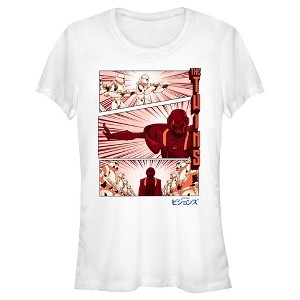 Juniors Womens Star Wars: Visions The Twins Panels T-Shirt - 1 of 4