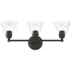 Livex Lighting Moreland 3 - Light Vanity in  Black - 3 of 4