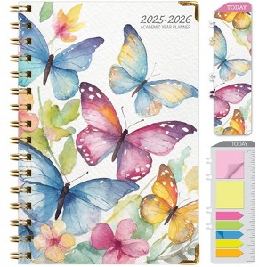 Global Printed Products Hardcover AY 2025-2026 Fashion Planner - 5.5"x8" (Watercolor Butterflies) - 1 of 4