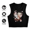 Women's Betty Boop Classic Kiss Sleeveless Crop Top Tank - 3 of 4