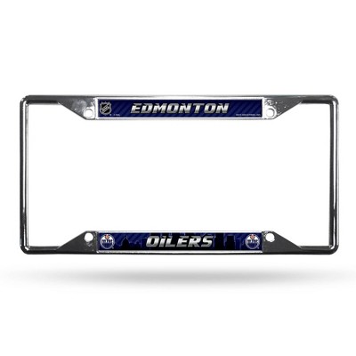 NHL Edmonton Oilers View Chrome License Plate Frame