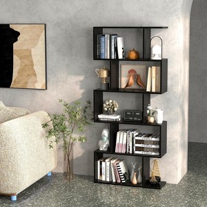 Sapphtopaz Modern Bookshelf with Storage Cubes Household Book Organization and Storage Simple Home Decor Shelves for Living Room - 1 of 4