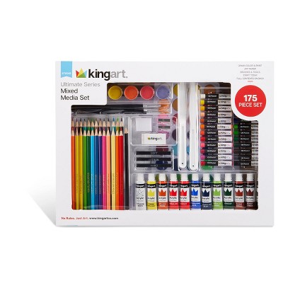 KINGART Mixed Media Sketchbook Pad, 8x10 Inches, 60 Sheets Spiral Bound - For Wet & Dry Media, Pack Of 2