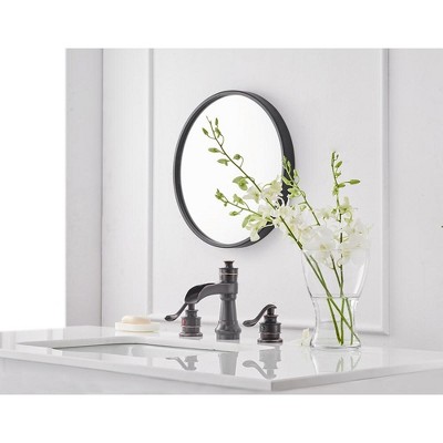 Oil-Rubbed Bronze 8-Inch Waterfall Widespread Bathroom Faucet