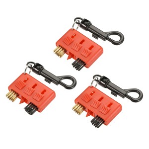 Unique Bargains Portable Retractable 3 in 1 Head Design Brass Wire Bristle with Clip Golf Club Brushes 3 Pcs - 1 of 4