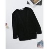 BLUEMING Girls' Oversized Chunky Knit Cardigan Jacket Front Button Thick Sweater with Snug Comfort - 2 of 4