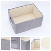Unique Bargains Fabric Foldable Closet Storage Bins with Handles - 2 of 4