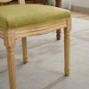 Sapphtopaz French Style Dining Chairs Set of 2 Upholstered Backrest Chair for Kitchen, Dining Room - 3 of 4