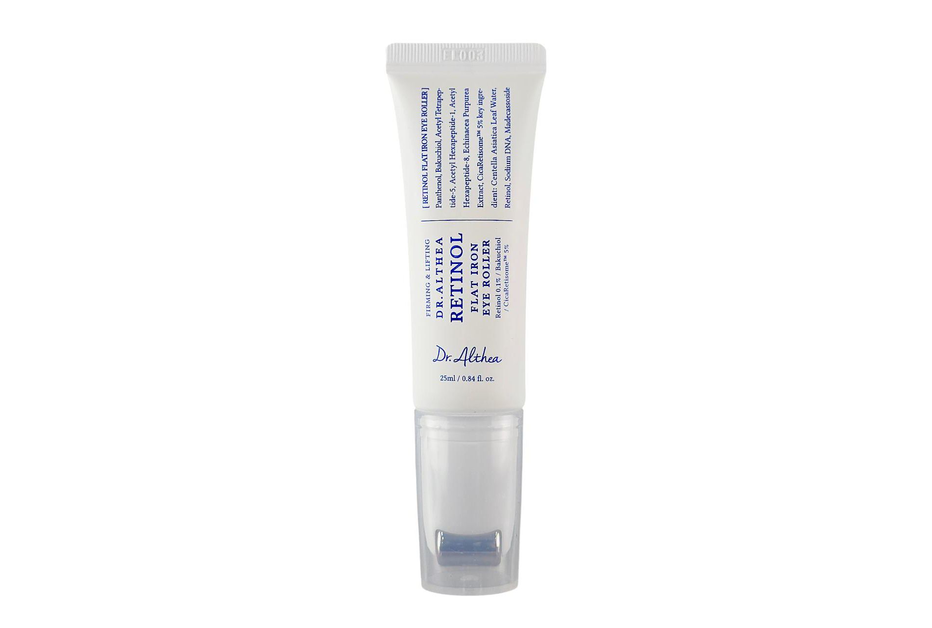 Dr.Althea Retinol Flat Iron Eye Roller (0.84 oz) - Iron out fine lines with a cooling, gua sha-inspired lift