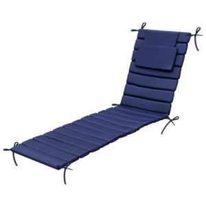 Pellebant 72inch Patio Chaise Lounge Chairs Cushion 22D Sponge 220gsm Polyester Fabric - 1 of 4
