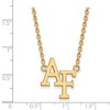 Black Bow Jewelry 14k Yellow Gold United States Air Force Academy Fighting Falcons NCAA Necklace 18 Inch - 2 of 4