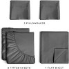 100% Cotton 400 Thread Count 4 Piece Sheet Set - Soft & Cozy Sateen Bed Sheets - CGK Linens - 3 of 4