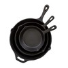 Stansport Pre-Seasoned Cast Iron Frying Pans - 3 Piece Set - 3 of 4