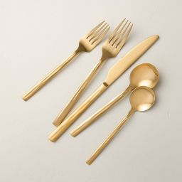 Stainless Steel Flatware Set Gold - Hearth & Hand™ with Magnolia