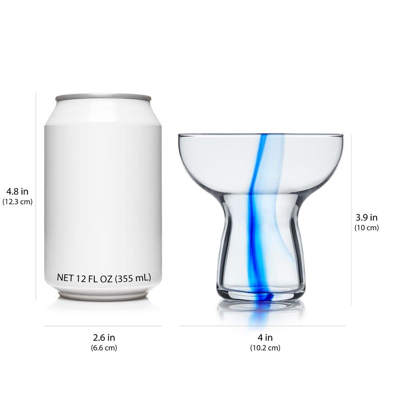 Libbey Blue Ribbon Stemless Margarita Glasses, 10.25-ounce, Set of 6, 5 of 6