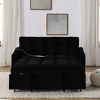 Sapphtopaz Loveseats Sofa with Pull-out Bed and USB Port Upholstered Sofa Bed with Adjsutable Back and 2 Pocket Couches for Living Room,Bedroom - 3 of 4