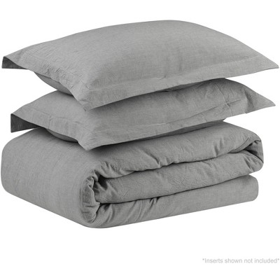 Lavender Cotton King/California King Minimalist Bedspread Cover Set