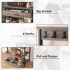 PDTEND 5-Tier Kitchen Baker’s Rack with Power Outlets, Drawer, Sliding Shelves & Freestanding Coffee Bar - 4 of 4