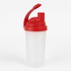 Amber Fight Gear Shaker Bottle with Cyclone Cap - BPA-Free, Durable, Leak-Proof, Easy Clean, Portable Protein Mixer for Gym, Sports, Supplements - Red - 2 of 3