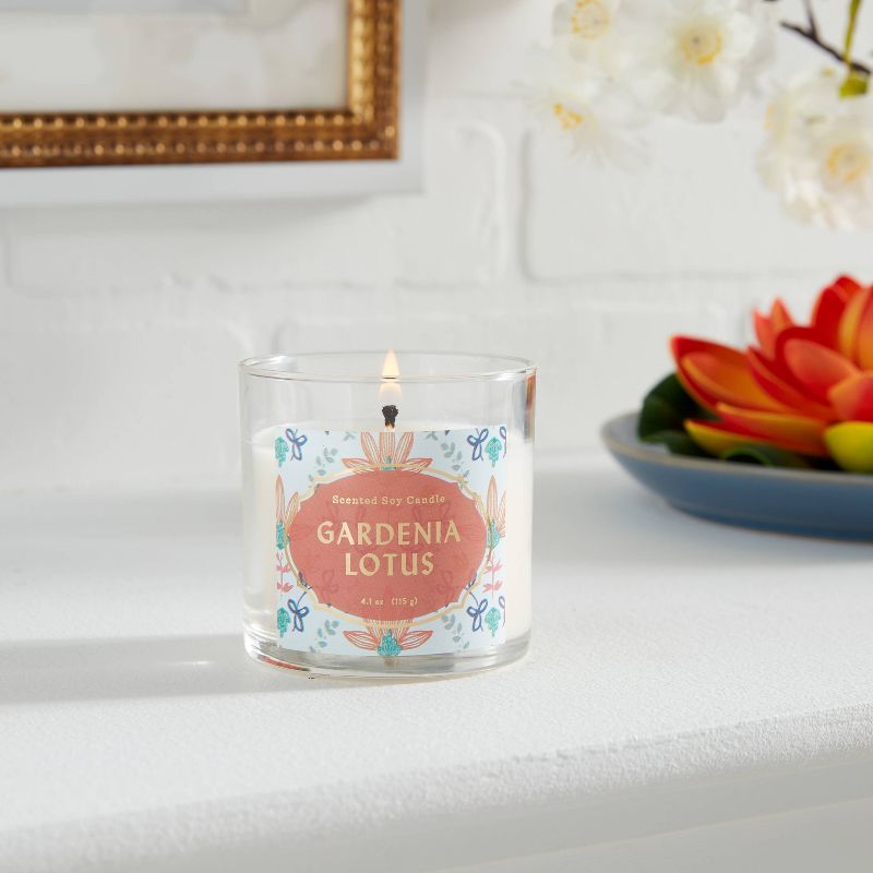 Lidded Glass Jar Candle Gardenia Lotus - Opalhouse™, 2 of 4