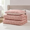 Nestl Modern Comforter Set, 3 Piece Botanical Bedding Set, Reversible Comforter Bed Set - 4 of 4