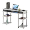 Designs2Go No Tools Student Desk with Charging Station and Shelves - Breighton Home - image 3 of 4