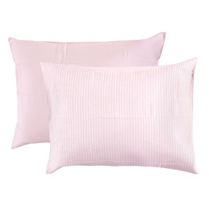 Touched by Nature Baby Girl Organic Cotton Toddler Pillowcase, Barely Pink, One Size - 1 of 2